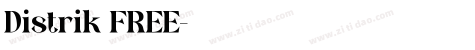 Distrik FREE字体转换
